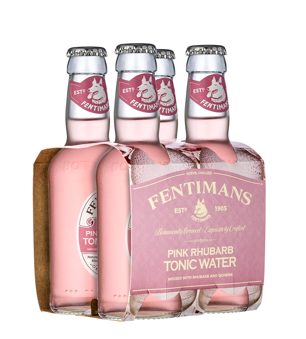 Fentimans Pink Rhubarb Tonic 
Water
200ml Pack of 4