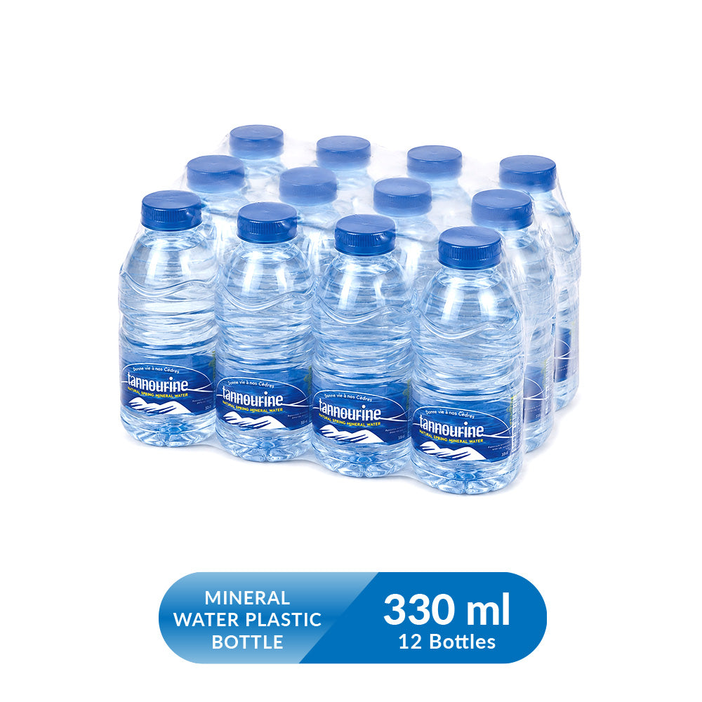 Tannourine Mineral Water Plastic Bottle - 330 ml x12