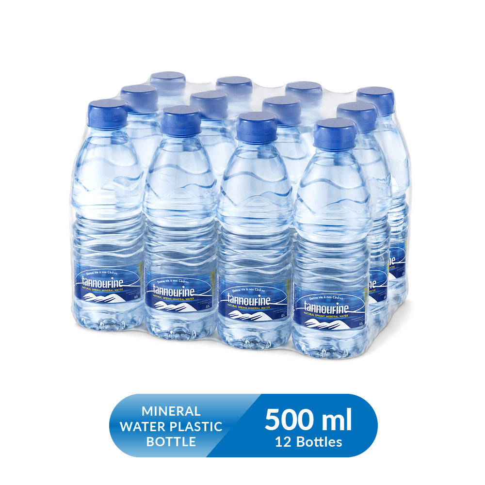 Tannourine Mineral Water Plastic Bottle - 500 ml x12